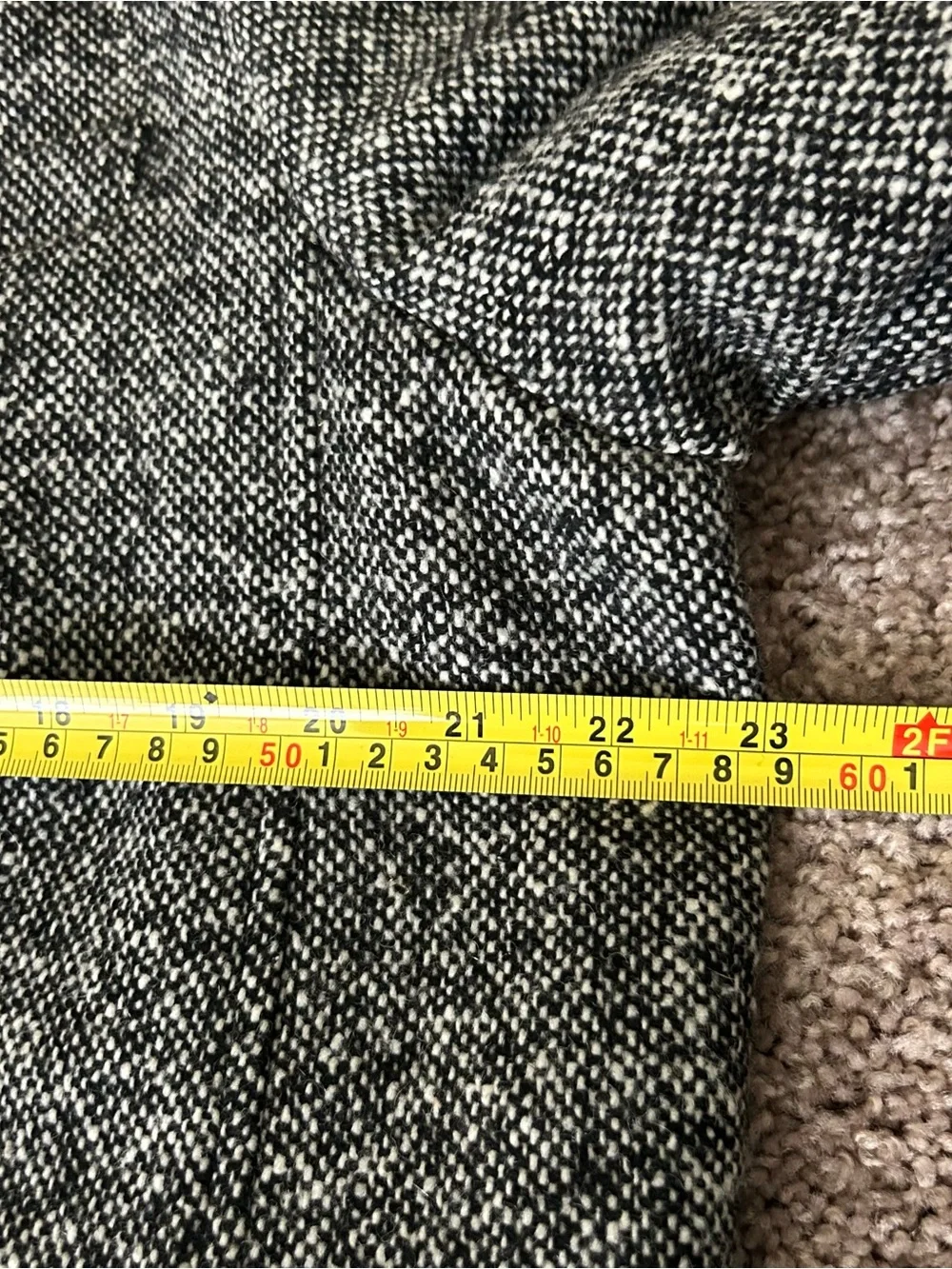 VTG LL Bean Womens SZ 20 Wool Cashmere Blend Tweed 3-Button Blazer Jacket USA